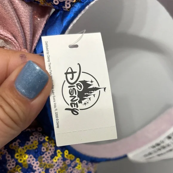 Disney Minnie Mouse Sequin Ears Headband - Pink and Blue - Picture 5 of 5